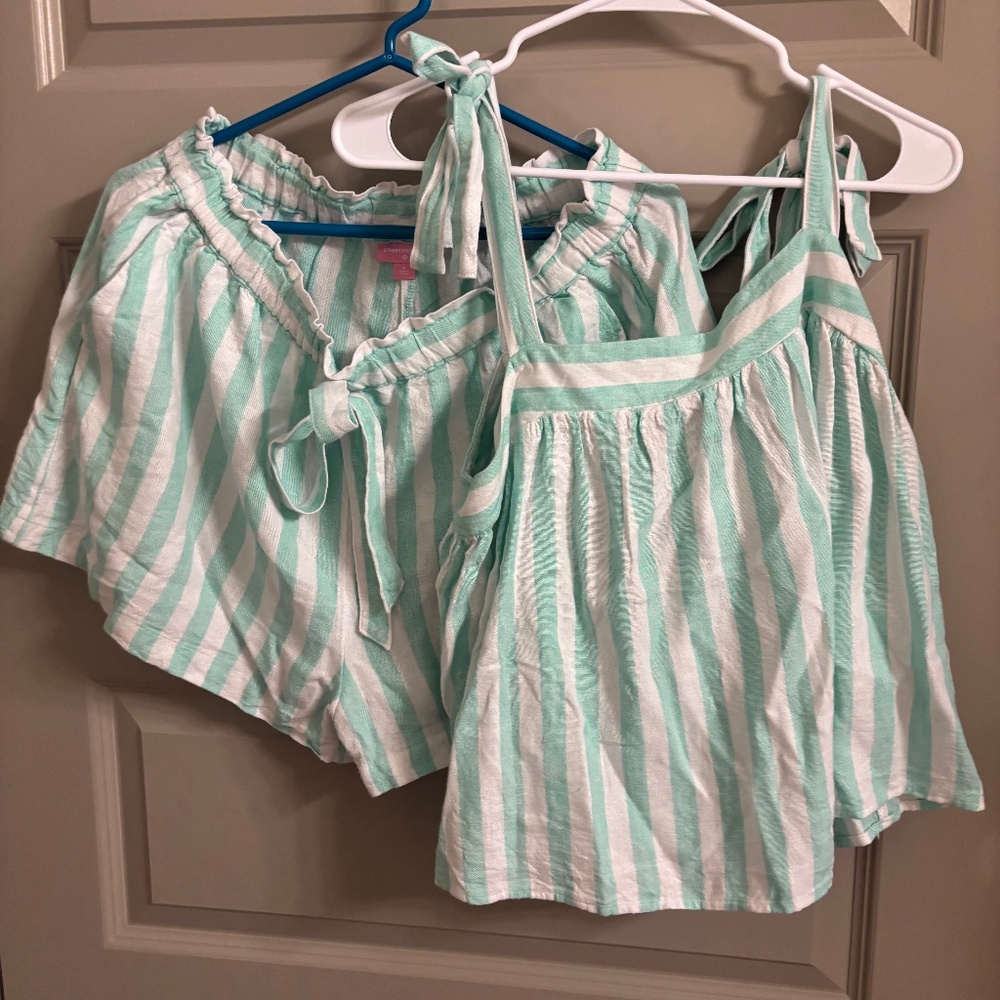 Stoney Clover Lane for Target Striped Short Set - Sz Large